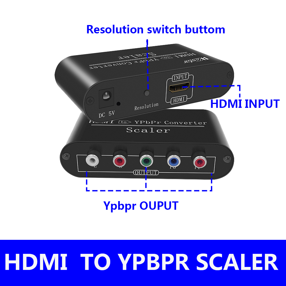 Scart To Hdmi - 1080P HDMI в компонент Ypbpr RGB