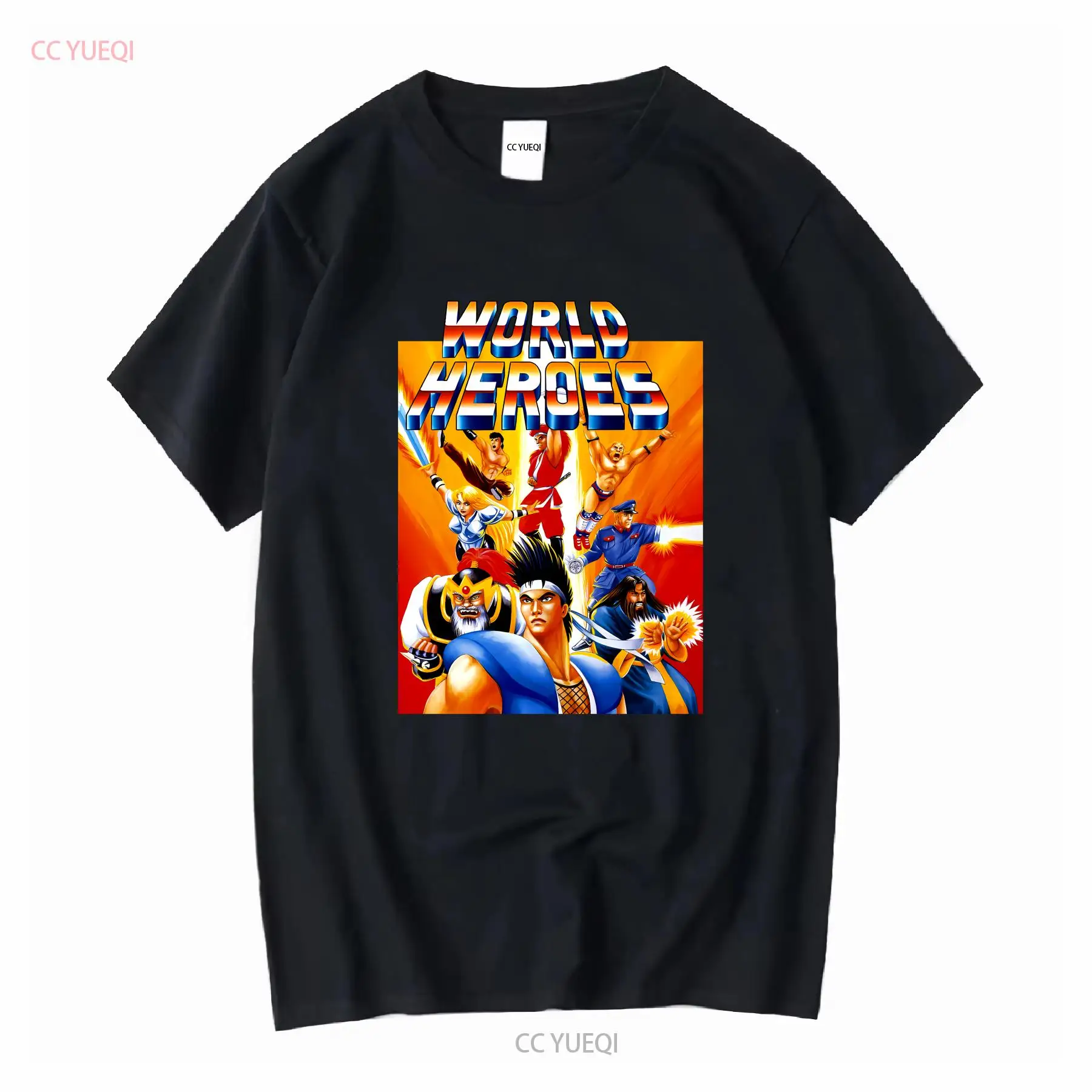 Retro Gaming T Shirt - Классическая футболка World Heroes NEO GEO