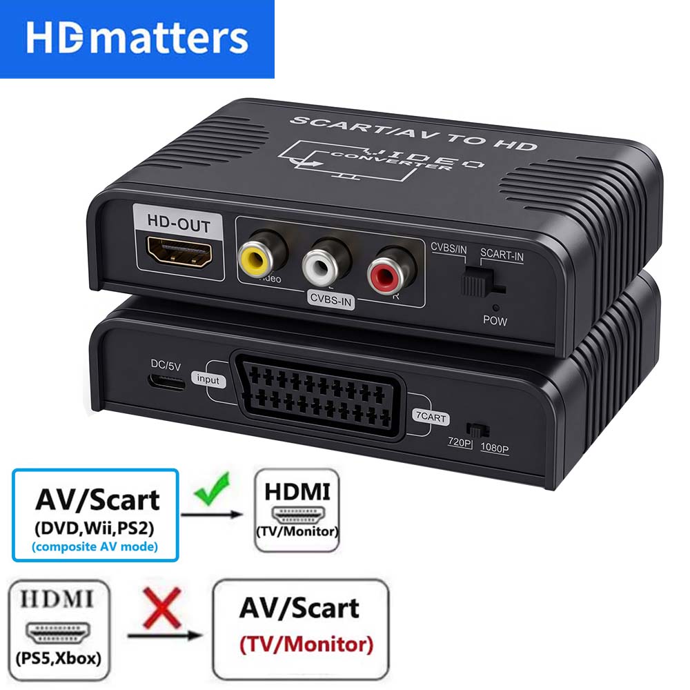 Конвертер Scart в HDMI 2-в-1,  – обзор и цена Scart To Hdmi