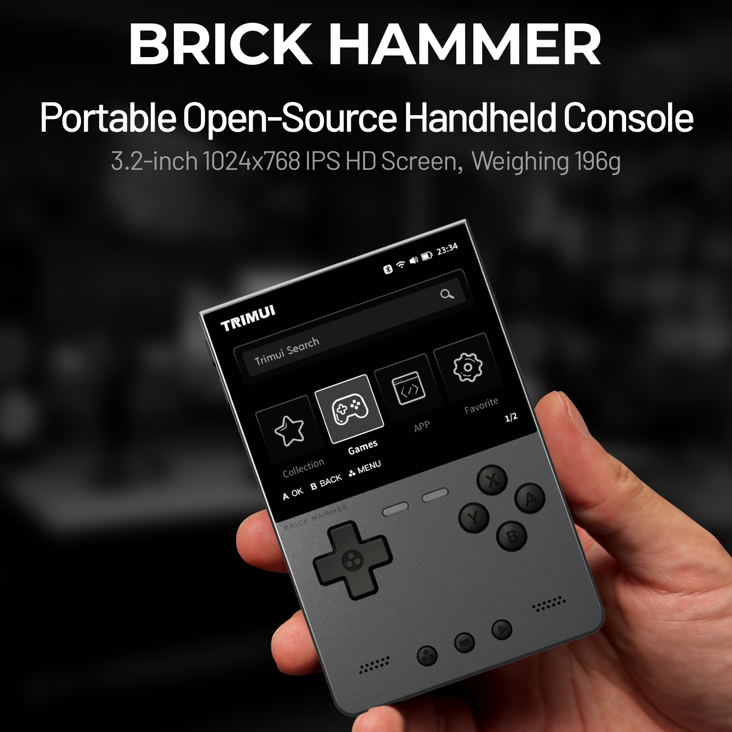 TRIMUI BRICK HAMMER Ретро порт – обзор и цена Retro Gaming Kiosk